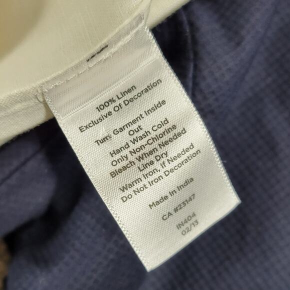 Talbots Womens Capsule Wardrobe Set L/12 Linen Top & Ankle Pants Casual Travel - Picture 12 of 13